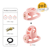 Double Small Chastity Cage Set side | 3d-chastity