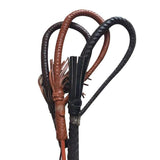 Genuine Leather Bondage Whip Chastity Cage wearing | 3d-chastity