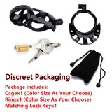 Ghost Chastity Cage with Balls Penis Rings size and shape | 3d-chastity