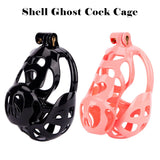 Ghost Chastity Cage with Balls Penis Rings wearing | 3d-chastity