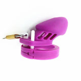 CB6000S Silicone Chastity Cage Purple main product | 3d-chastity