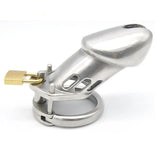 Metal Chastity Cage Long & Hard side | 3d-chastity