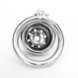 Metal Chastity Cage Extreme Short lock and ring | 3d-chastity