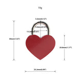 Heart Shaped Padlock Chastity Cage material finish close | 3d-chastity