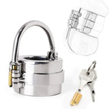 Heavy Duty Ball Stretcher Metal Locking Chastity Cage main product | 3d-chastity