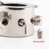 Heavy Duty Ball Stretcher Metal Locking Chastity Cage full kit | 3d-chastity