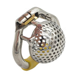 Stainless Steel Honeycomb Chastity Device main product | 3d-chastity