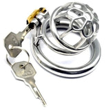 the Bullet Dungeon Small Steel Chastity Cage main product | 3d-chastity