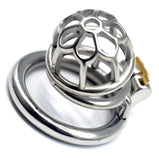 the Bullet Dungeon Small Steel Chastity Cage side | 3d-chastity