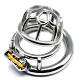 the Bullet Dungeon Small Steel Chastity Cage size and shape | 3d-chastity