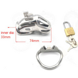 Nightmare Cell Male Chastity Device 2.91" lock and ring | 3d-chastity