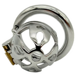 the Solid Dungeon Male Metal Chastity Cage 1.38" size and shape | 3d-chastity