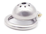 Tiny Seal Prison Steel Chastity Cage 1 InchLong side | 3d-chastity