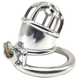 Plum Club Bullet Micro Chastity Cage 1.65" side | 3d-chastity