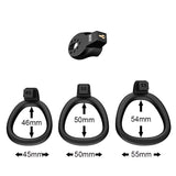 JEUSN Flat Chastity Cage lock and ring | 3d-chastity