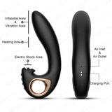 JEUSN Prostate Orgasm Vibrator Inflatable Chastity Cage lock and ring | 3d-chastity