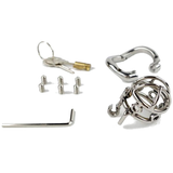 Screw-Me-If-You-Can Chastity Cage 2.28 Inch Long size and shape | 3d-chastity