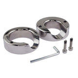 Metal Heavy Cockring Clamp Chastity Cage side | 3d-chastity