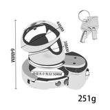 New BDSM #63 Adjustable Male Chastity Cage lock and ring | 3d-chastity