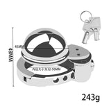 New BDSM #56 Adjustable Male Chastity Cage lock and ring | 3d-chastity