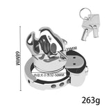 New BDSM Tiger Head Adjustable Male Chastity Cage wearing | 3d-chastity