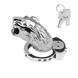 New BDSM #72 Adjustable Male Chastity Cage side | 3d-chastity