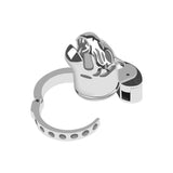 New BDSM Tiger Head Adjustable Male Chastity Cage lock and ring | 3d-chastity
