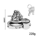 New BDSM #73 Adjustable Male Chastity Cage wearing | 3d-chastity