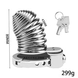 New BDSM #66 Adjustable Male Chastity Cage lock and ring | 3d-chastity
