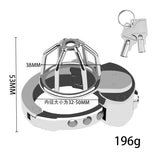 New BDSM #60 Adjustable Male Chastity Cage lock and ring | 3d-chastity