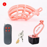 Pink Electric Shock Chastity Cage Set comparison | 3d-chastity