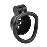 New Male Chastity Cage with 5 Size Penis Rings material finish close | 3d-chastity