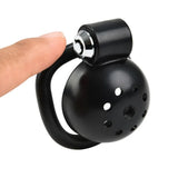 New Male Chastity Cage with 5 Size Penis Rings side | 3d-chastity