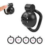 New Male Chastity Cage with 5 Size Penis Rings main product | 3d-chastity