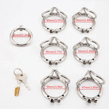 Stainless Steel Balls Chastity Cage material finish close | 3d-chastity