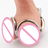 Stainless Steel Balls Chastity Cage wearing | 3d-chastity