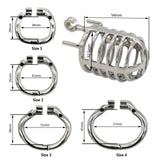 Newest Stainless Steel Male Chastity Device side | 3d-chastity