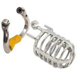 Newest Stainless Steel Male Chastity Device wearing | 3d-chastity