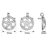 New Five-star Wheel Forging Chastity Cage with Belt rear | 3d-chastity