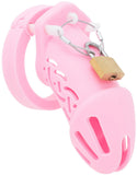 New Pink Silicone Cage Long Chastity Cage main product | 3d-chastity
