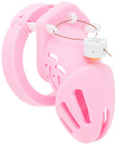 New Pink Silicone Cage Short Chastity Cage side | 3d-chastity