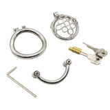 Prevent Escape Design Small Chastity Cage wearing | 3d-chastity