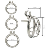 Prevent Escape Design Small Chastity Cage side | 3d-chastity