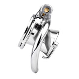 Inverted Prince Albert Piercing Chastity Cage side | 3d-chastity