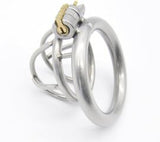 Tiny Little Iron Steel Chastity Cage wearing | 3d-chastity