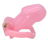 Sissy for Her - Pink Resin Chastity Cage Short side | 3d-chastity