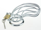 Slave Banana Steel Chastity Cage side | 3d-chastity