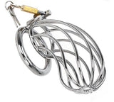 Slave Banana Steel Chastity Cage wearing | 3d-chastity