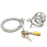 Tiny Stainless Steel Chastity Cage 1.38 wearing | 3d-chastity