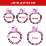 Purple SISSY Petal Chastity Cage material finish close | 3d-chastity